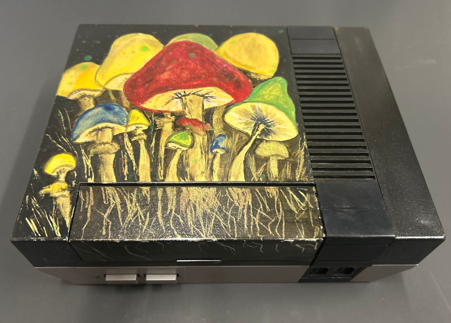 Nintendo NES Custom Painted Console Only – Mushrooms