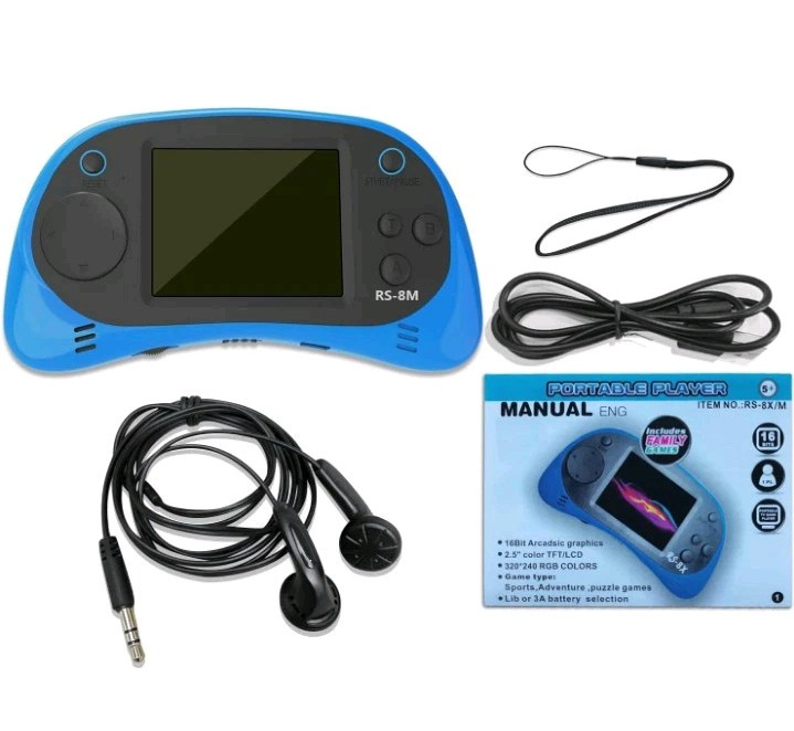 Kids Pocket 16 Bit Game Controller Console System