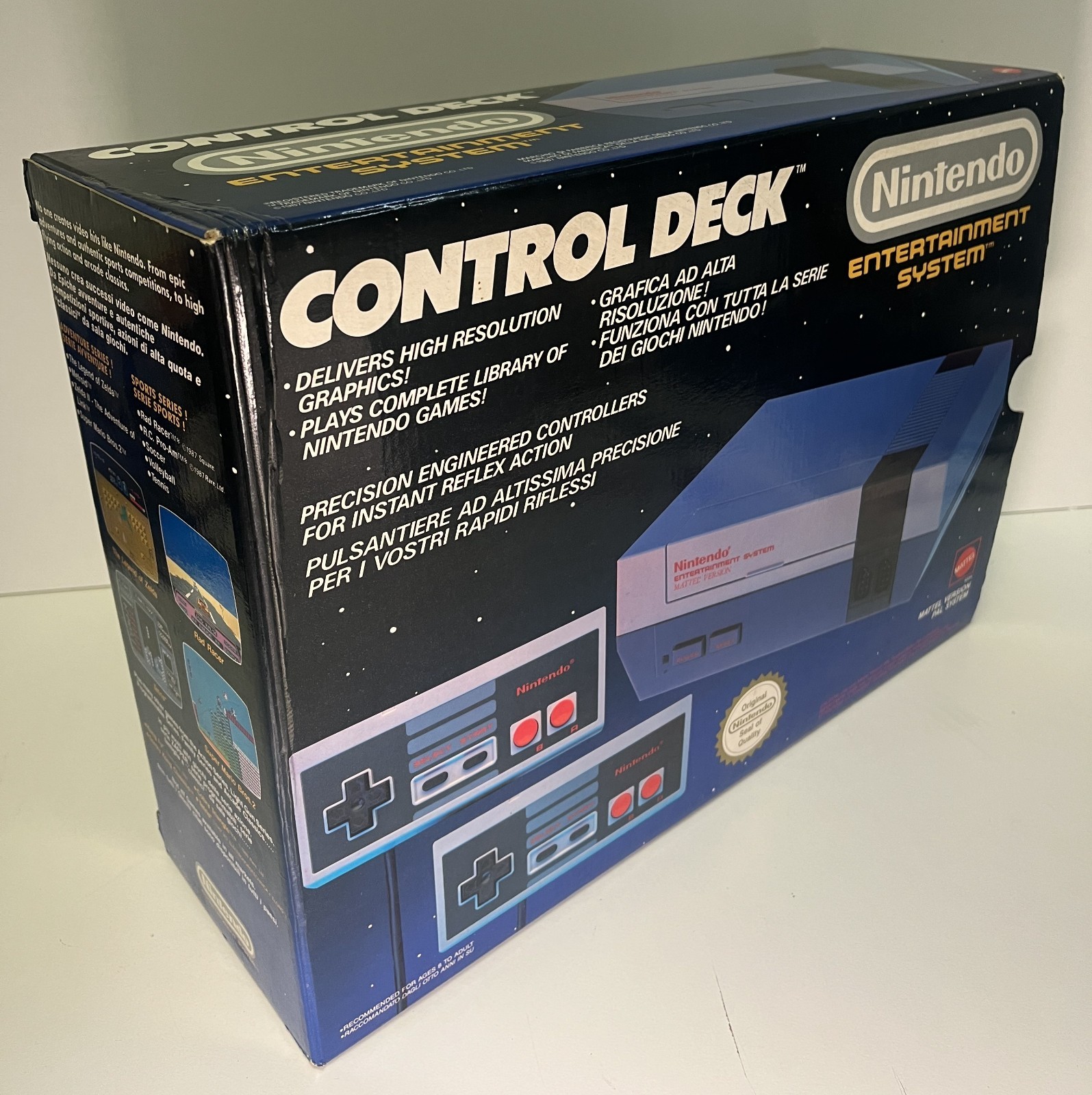 NINTENDO NES CONSOLE CONTROL DECK PAL A ITA NES-S-CD-ITA BOXED TESTED