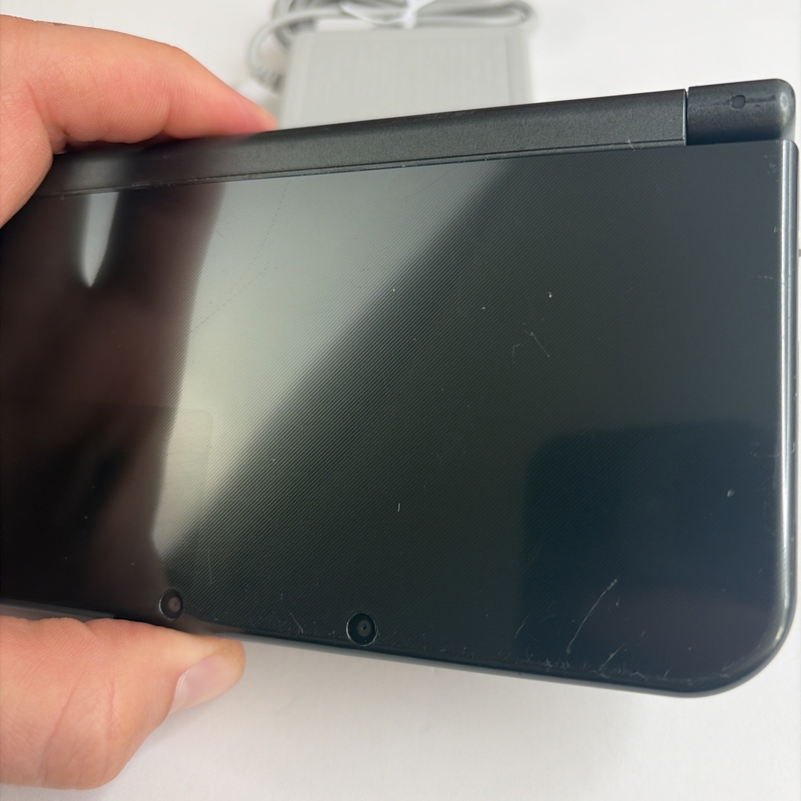 New Nintendo 3DS XL Gray Black Console, Top IPS Charger Stylus US Version