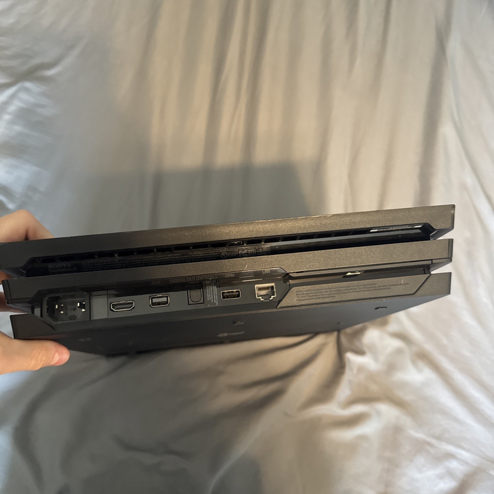 PlayStation 4 Pro 1TB Console w/ Cables, Cords, 2 Controllers (Firmware 9.04)