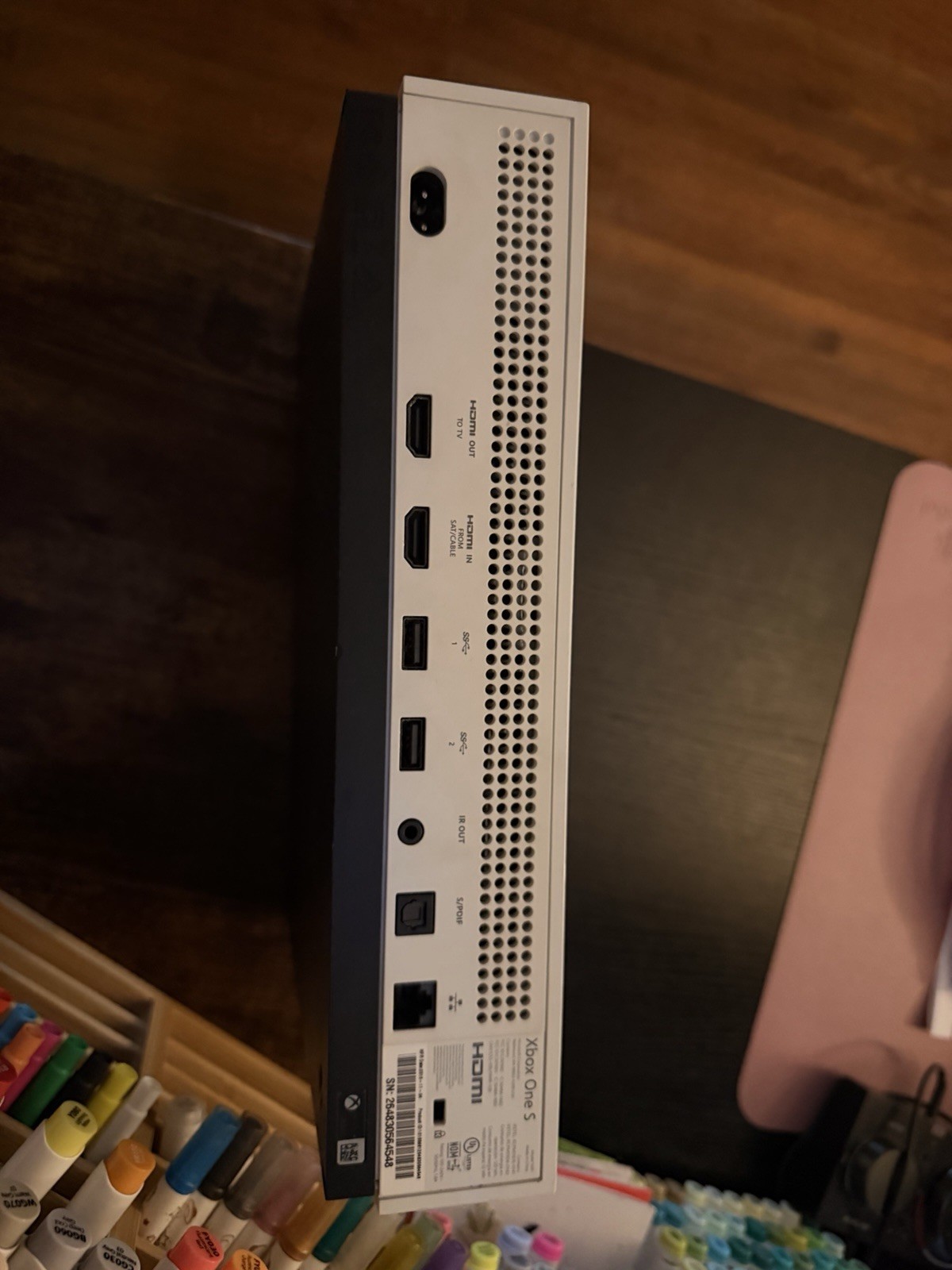 Microsoft Xbox One S 256GB White Console w/ Controller 4K UHD Blu-Ray