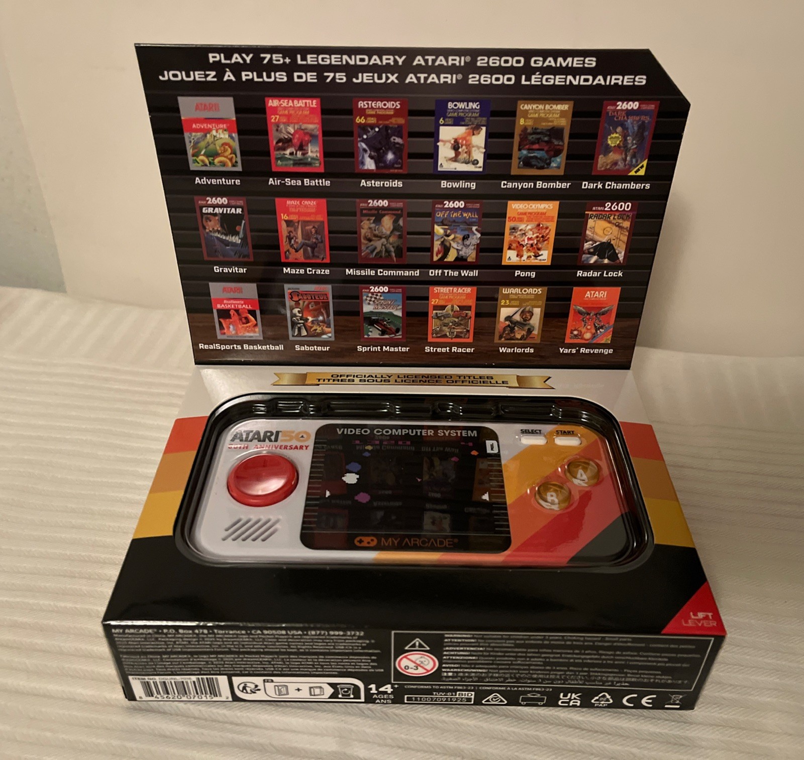 My Arcade Atari Pocket Player Pro DGUNL-7015 100 games Brand New in box