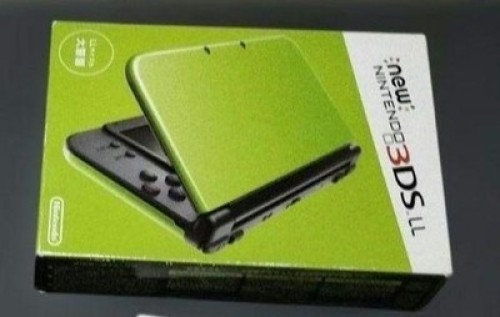 Nintendo 3DS LL Lime Black Console Display Item