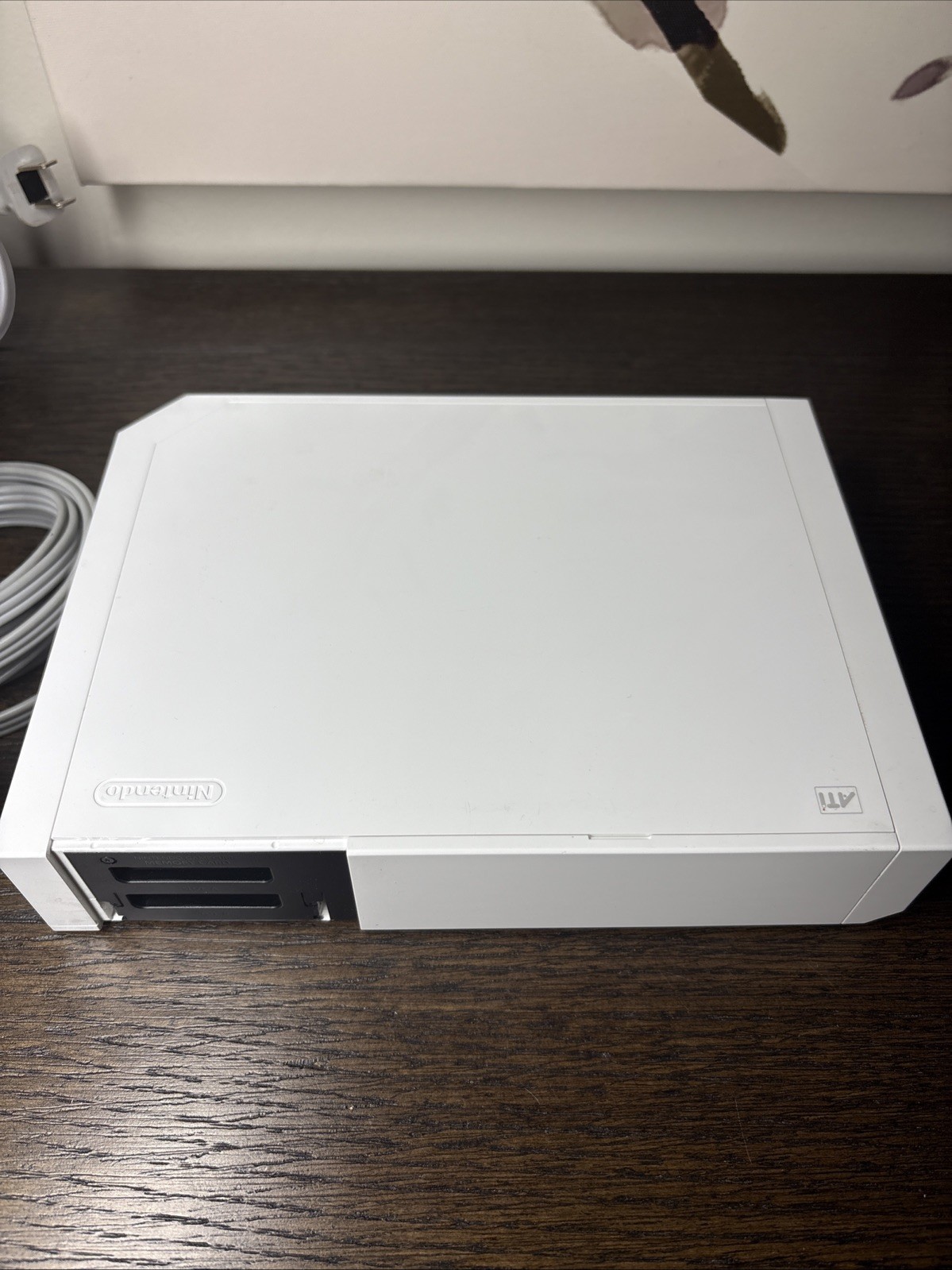 Nintendo Wii Backwards GameCube Compatible Console (RVL-001) + OEM Cables Tested