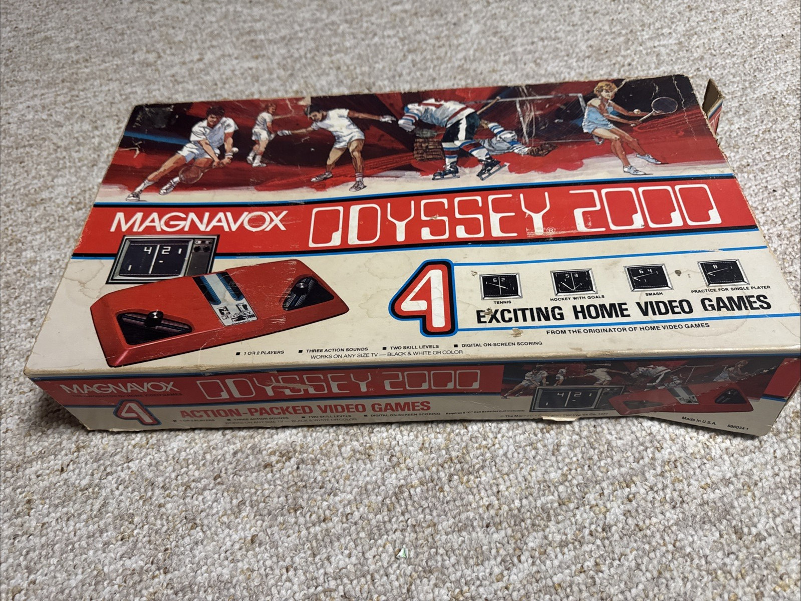 Vintage 1977 Magnavox Odyssey 2000 – Video Game Console –