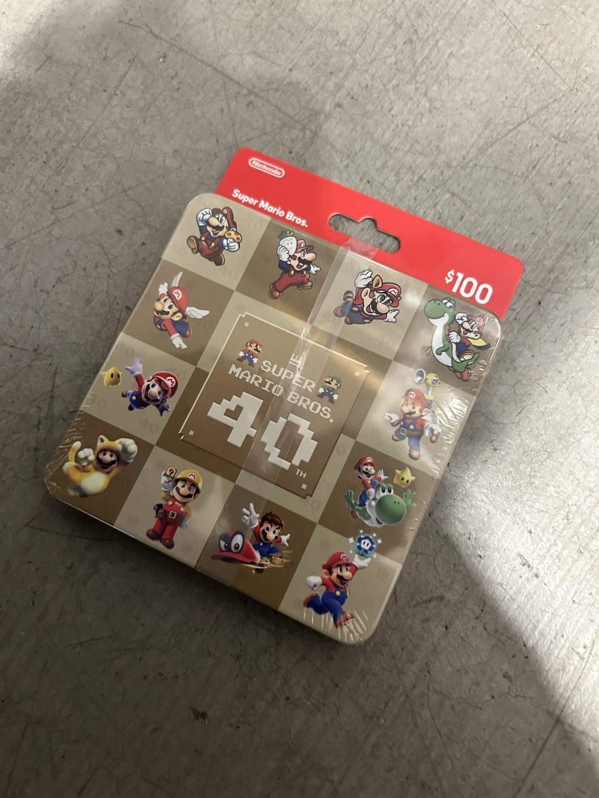 Super Mario Bros 40th Anniversary $100 eshop gift card Target Steelbook Nintendo