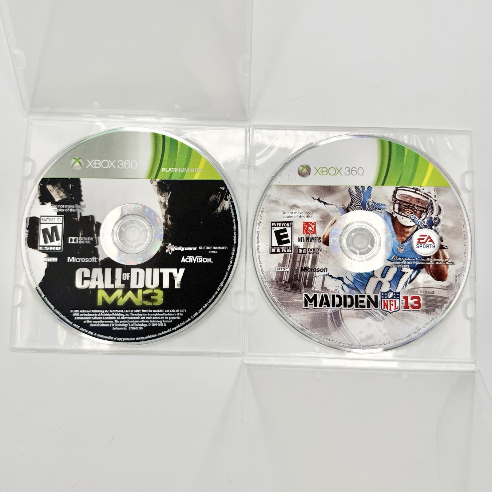 Microsoft Xbox 360 E 1538 250GB Console Controllers Bundle COD Tested