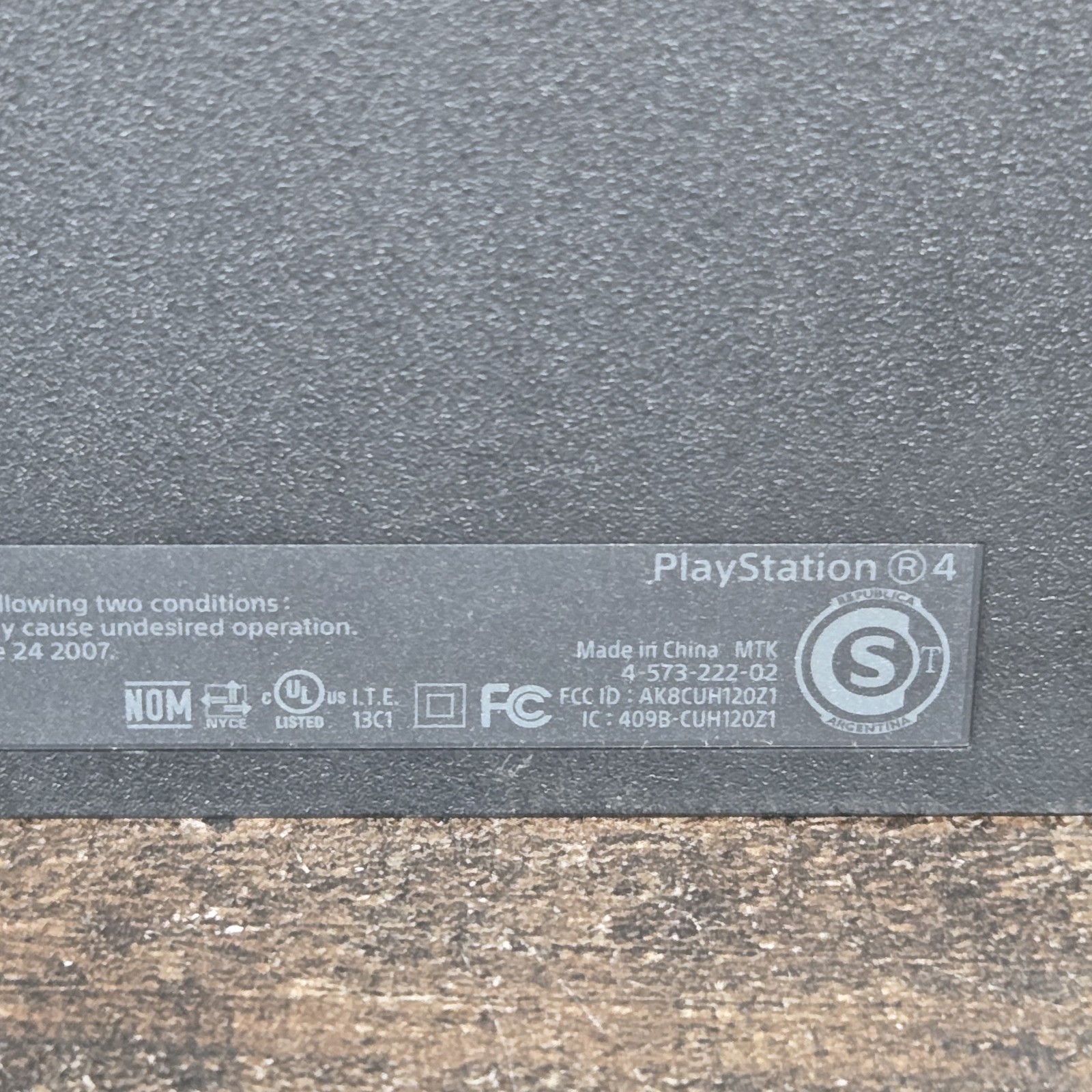 Sony PlayStation 4 Home Console – Black With Controller And Cables