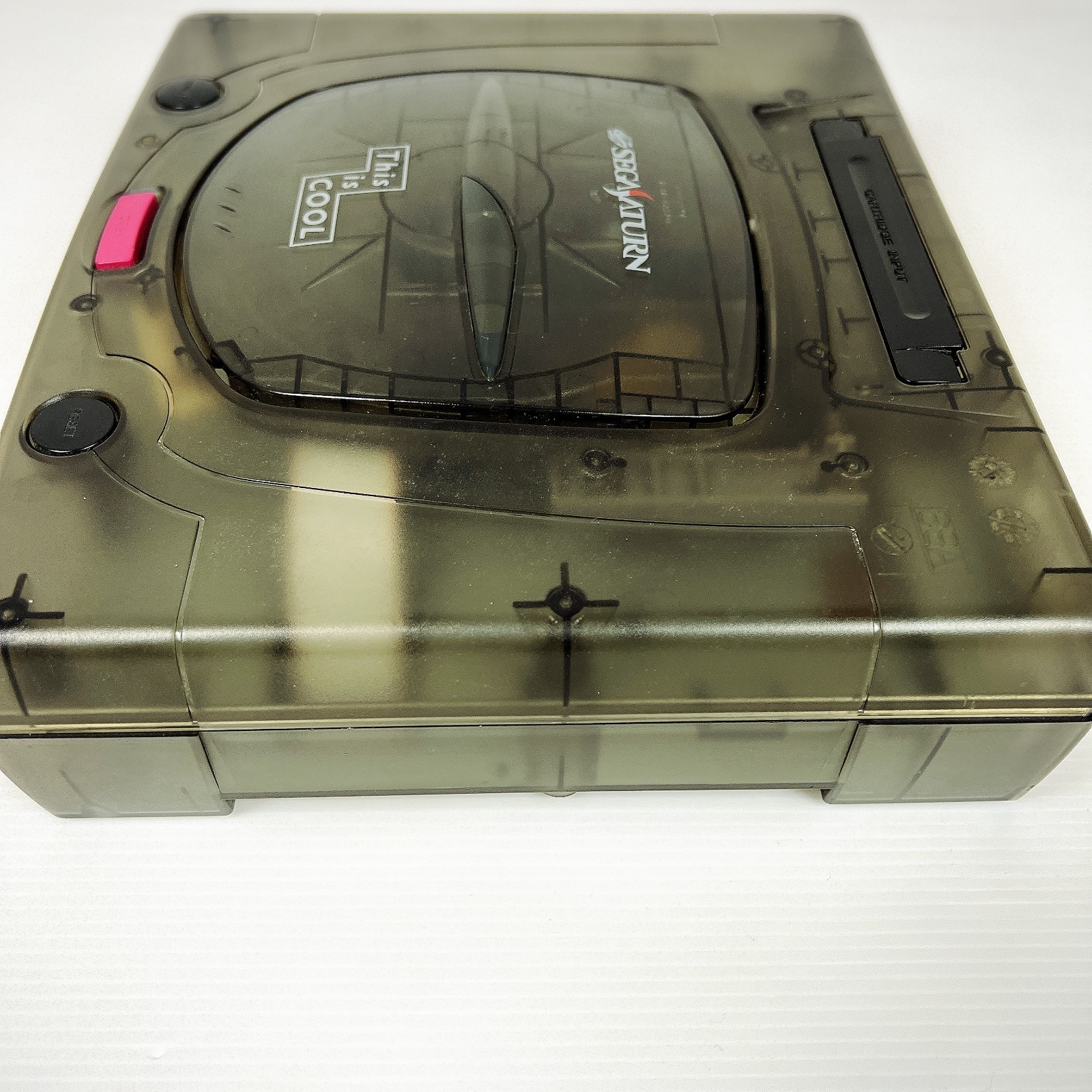 Sega Saturn Skeleton Black console Controller S-video RCA cable NTSC-J Tested JP