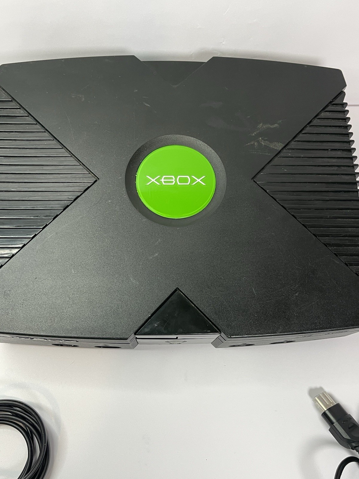Original Microsoft Xbox OG Black Console W/ Controller Tested READ DESCRIPTION