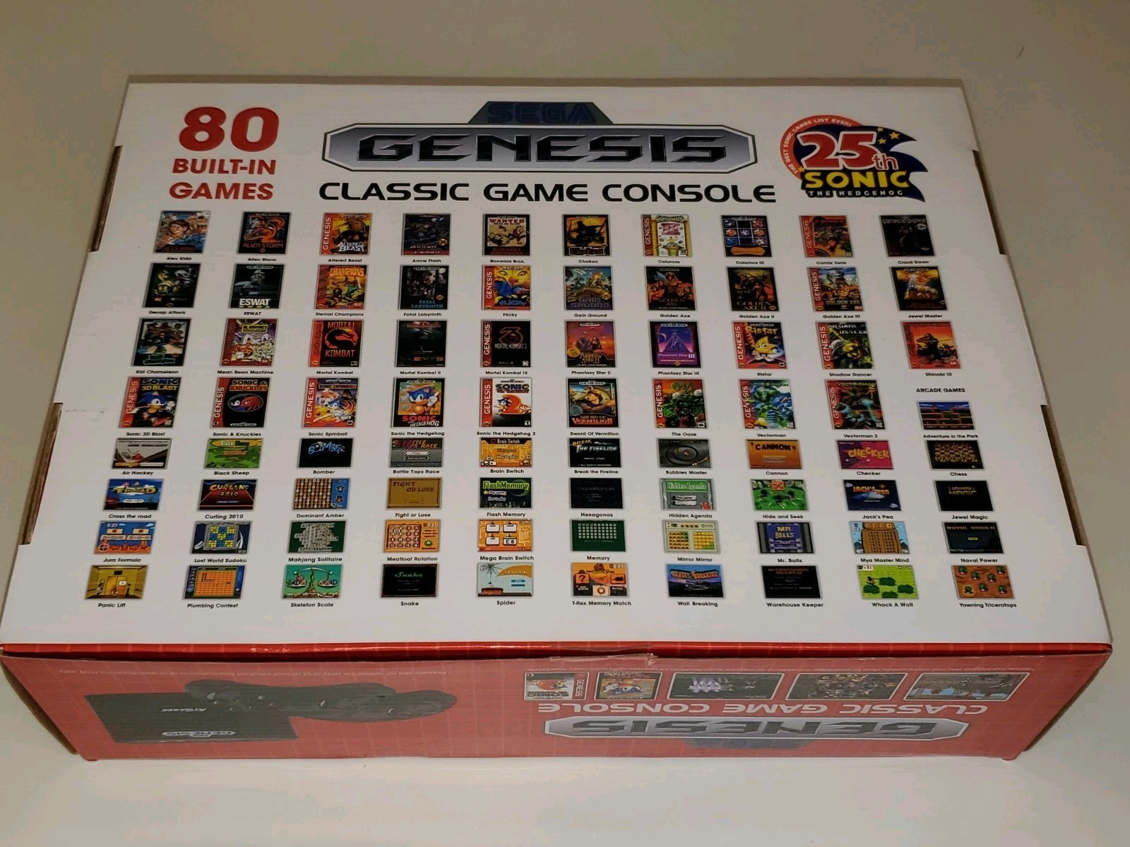 Sega Genesis Mini Classic Game System Sonic HedgeHog Mortal Kombat 2 3