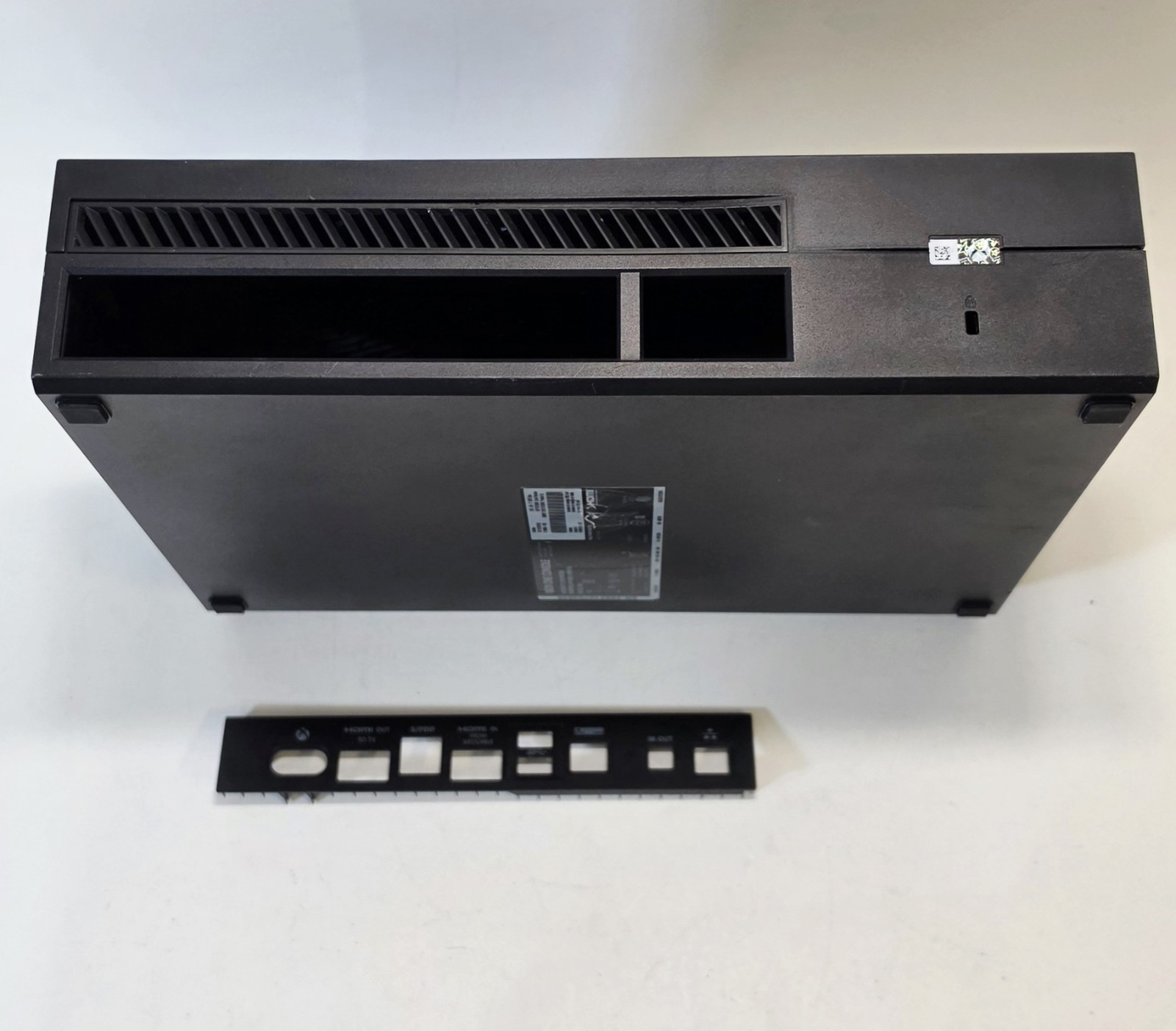 Microsoft Xbox One Black Console Shell Plastics OEM 6 pcs + Ribbon & Seal 10/10