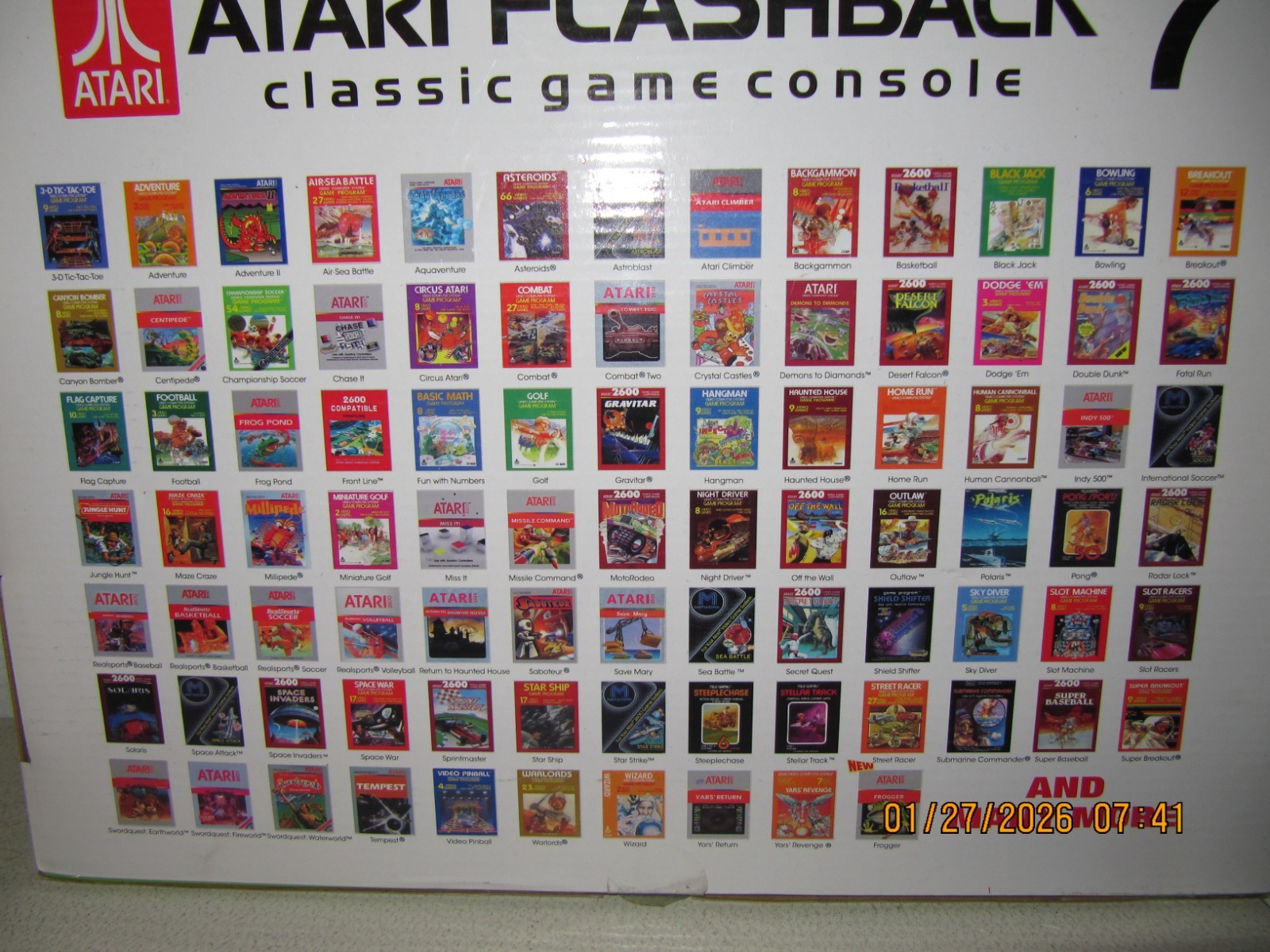 Atari Flashback 7 Classic Deluxe Game Console System 101 Built In Games