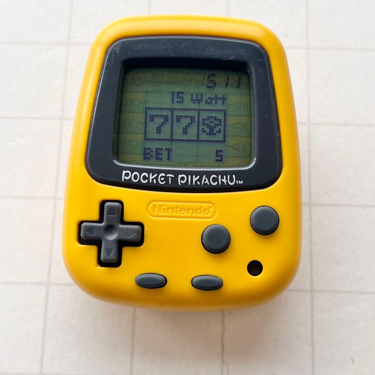 Nintendo Pocket Pikachu Yellow MPG-001 Pedometer Tested Working Cleaned Japan