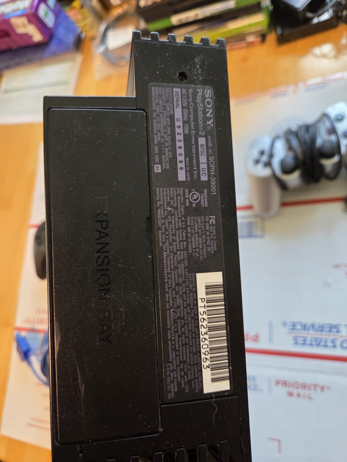 Sony PlayStation 2 Console 3 Controlers Memory Card Power Cord No Aux