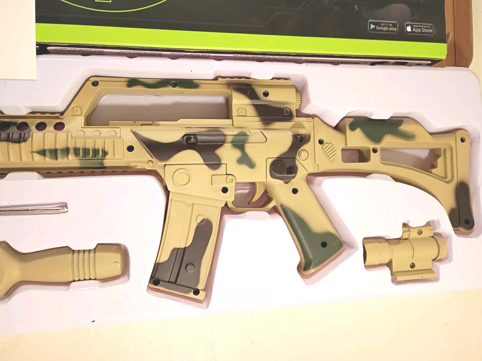AR GUN Shooting Game AR-3010 Controller Smart Phone Holder Green Camo New