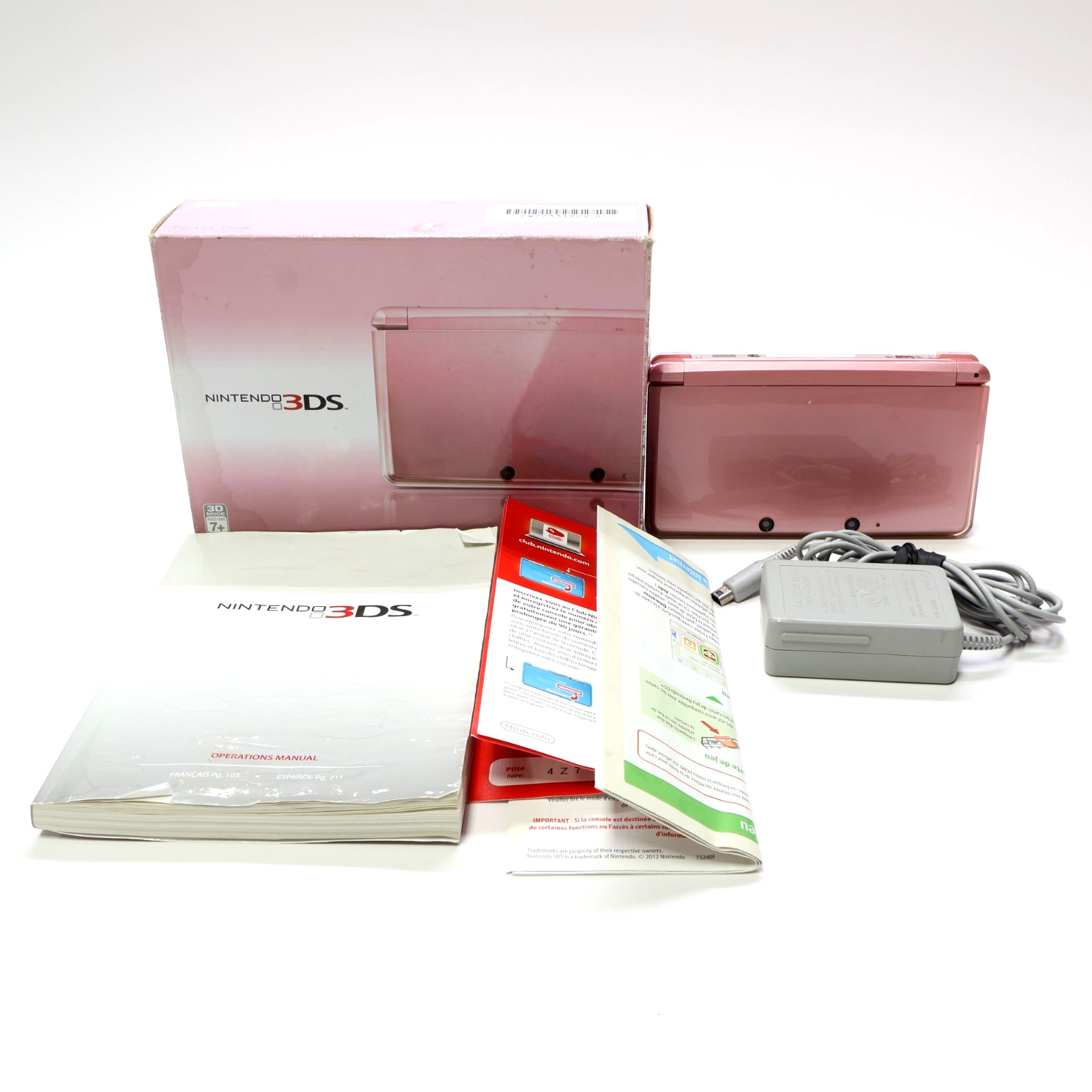 Pearl Pink 3DS US Version – Missing Dock