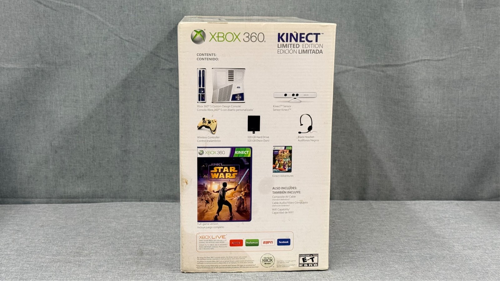 Microsoft XBOX 360 Limited Edition Star Wars Kinect 320GB Console Factory Sealed