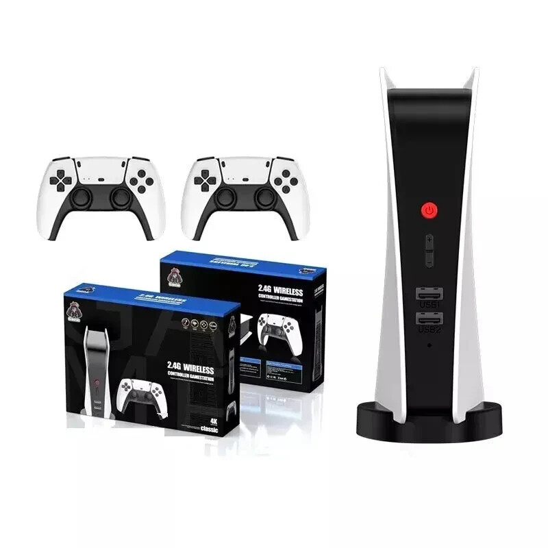 Game Console HappyJoe White M5 Wireless TV 64GB 15000+ Games