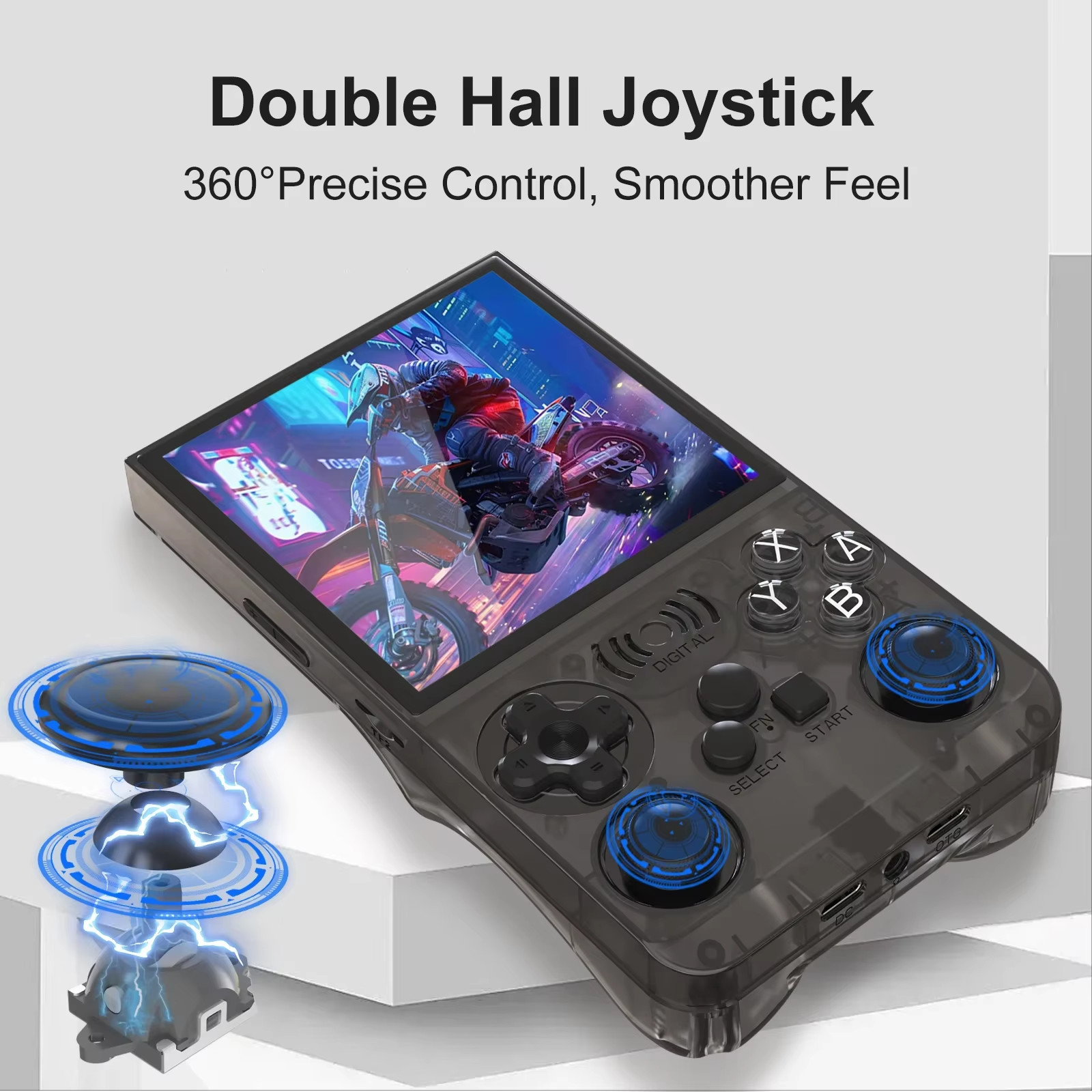 ANS13 Retro Handheld Video Game Console 15000+ Games Built-In Linux 4.0 Inch IPS