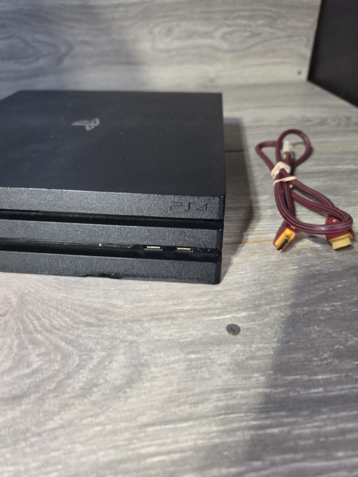 Sony PlayStation 4 Pro 1TB Black PS4 Console & Cables – CUH-7015B – Tested