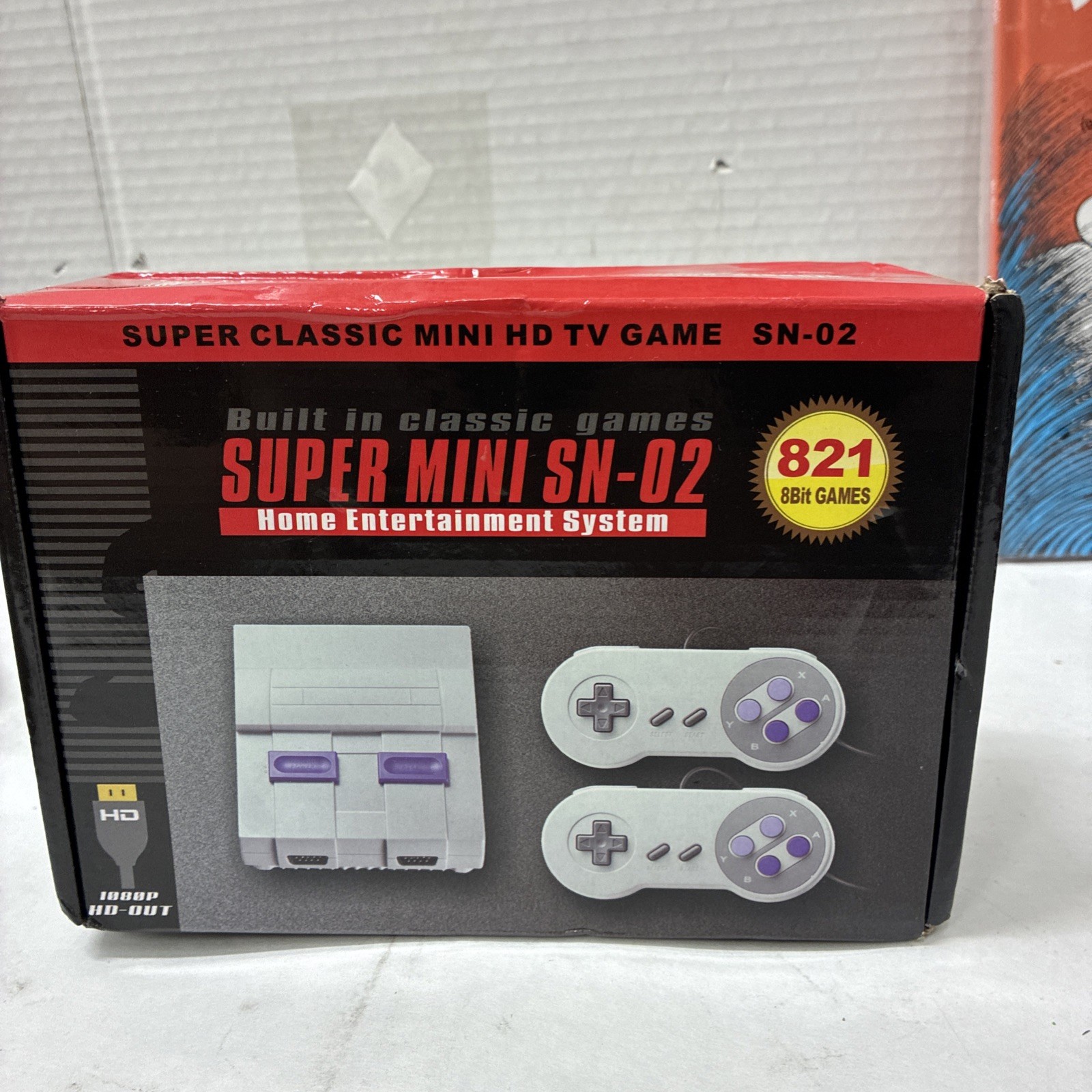 Super Mini SNES SN-02 retro NES HDMI TV game console w/ 620 classic 8-bit games