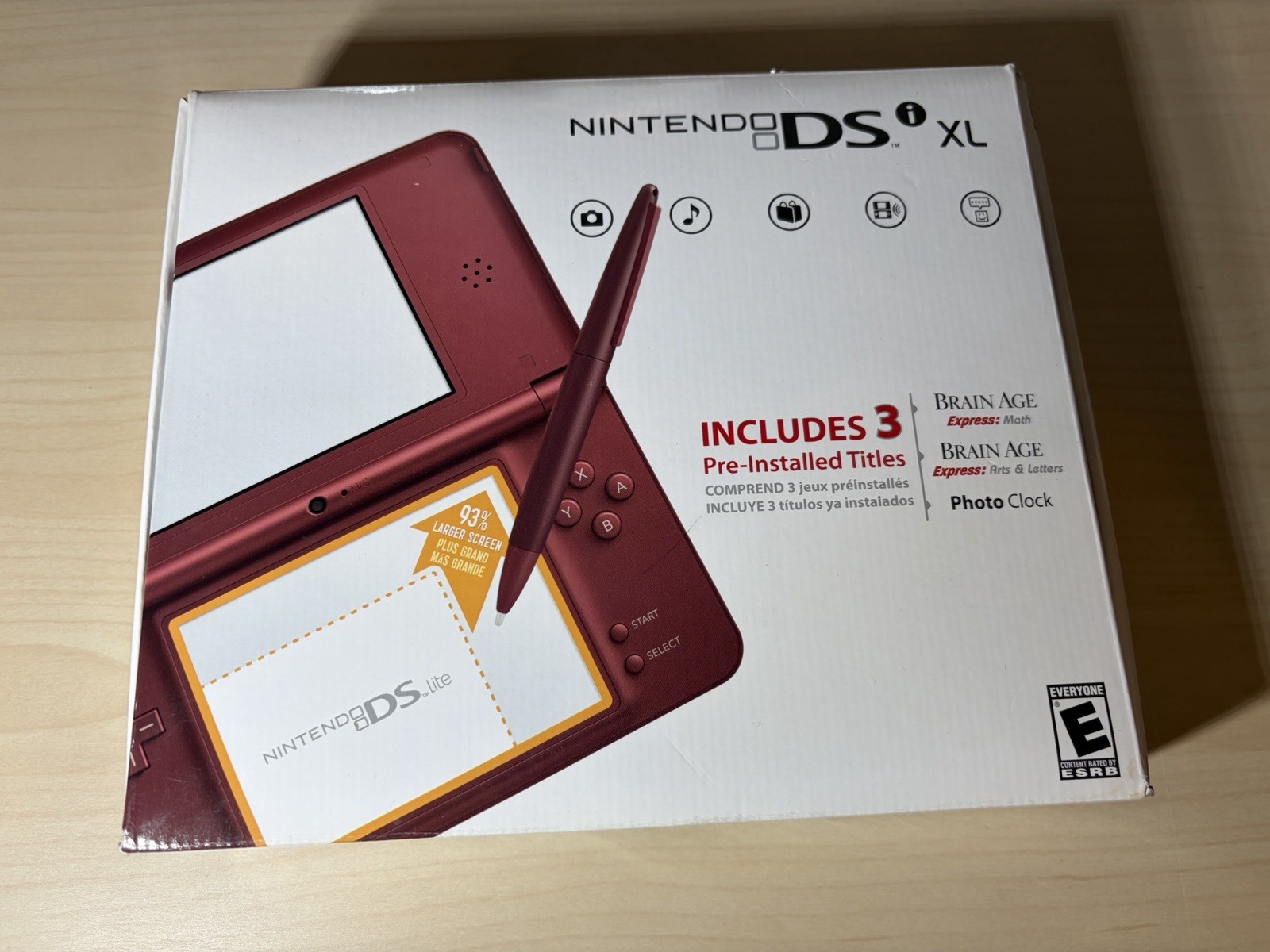 Nintendo DSi XL – Burgundy Red – Handheld Console – Great Condition