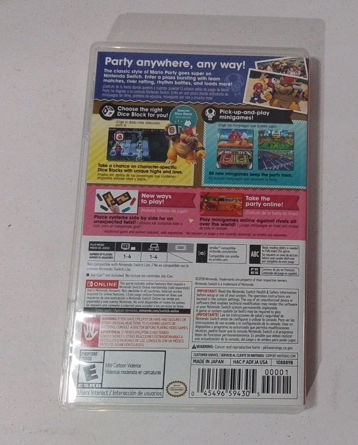 Nintendo Switch Mario Choose One Bundle 32GB Red/Black – w/Super Mario Party