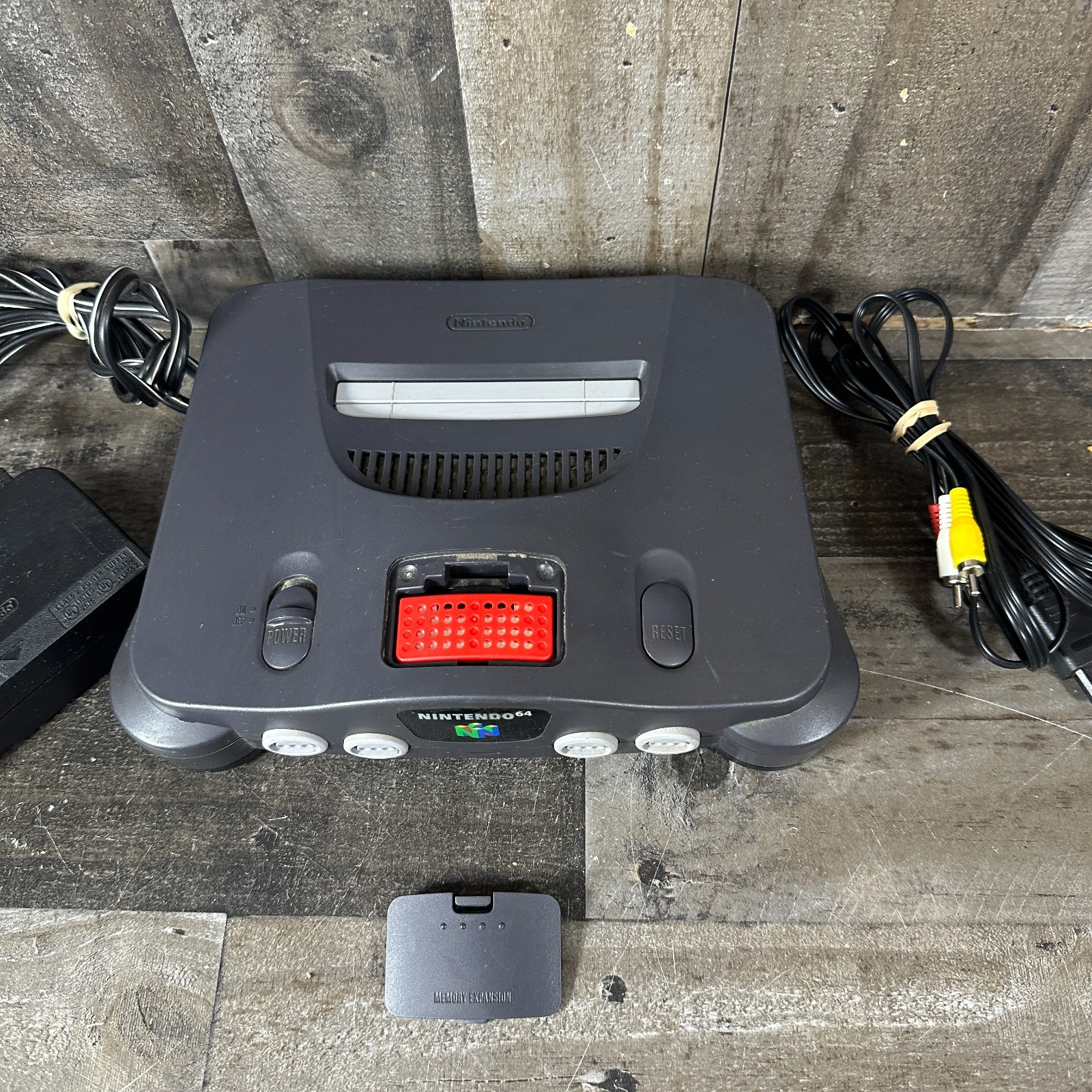 Nintendo 64 N64 Console Only with Expansion Pack Pak NUS-001 Tested Working