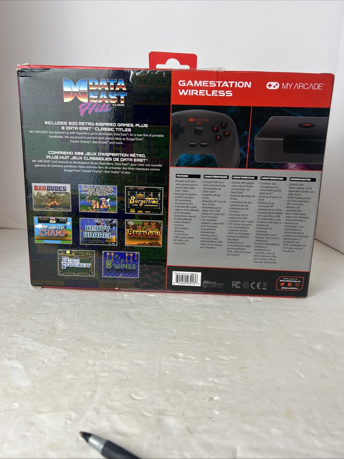 MY ARCADE GameStation Wireless Plug & Play Console 300+ Games w/ Data East Hits
