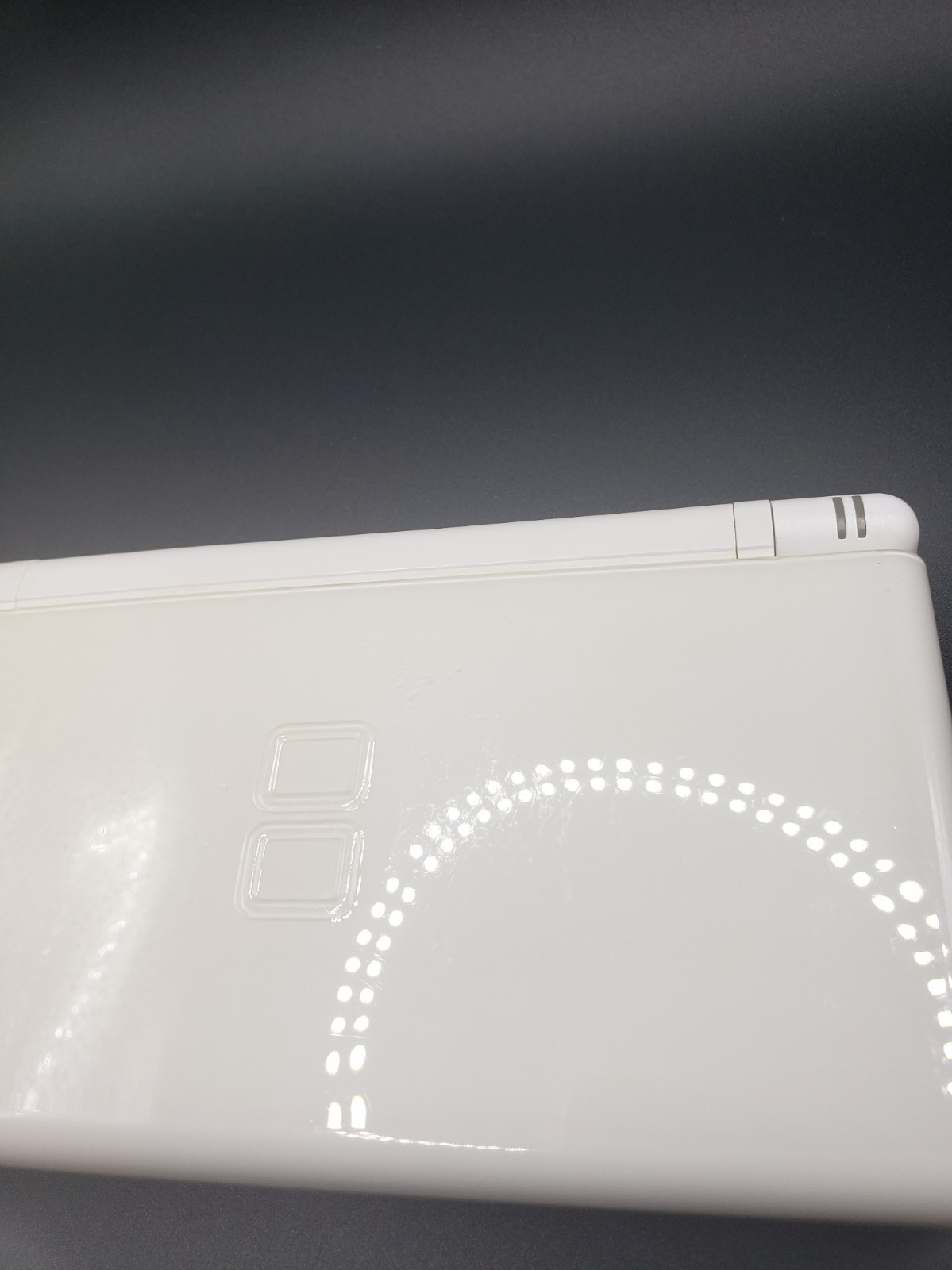 Nintendo DS Lite Polar White OEM Restoration (Good Condition) w/ Charger