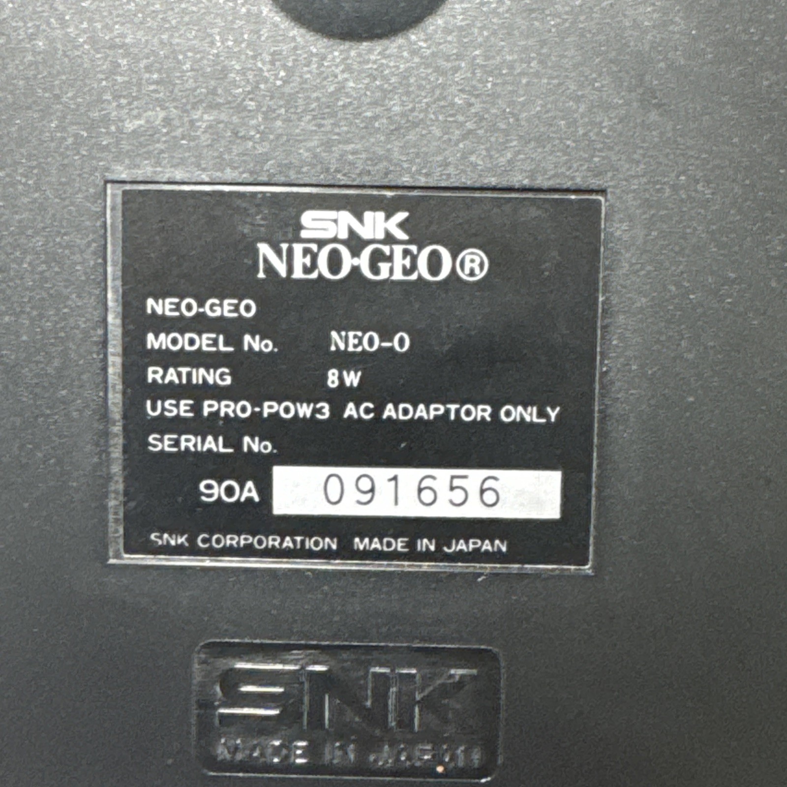 NEO GEO AES MAX 330 MEGA CONSOLE COMPLETE IN BOX TESTED WORKING