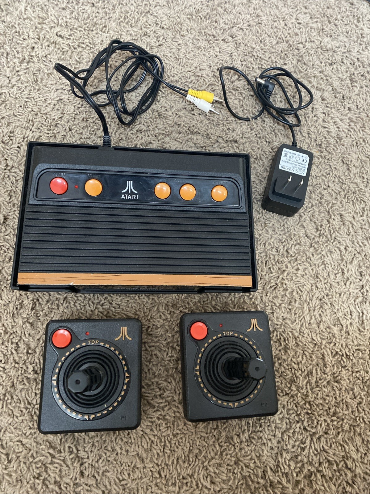 Atari Flashback 5 Classic Game Console 2 Wireless Joystick Controllers & Cords