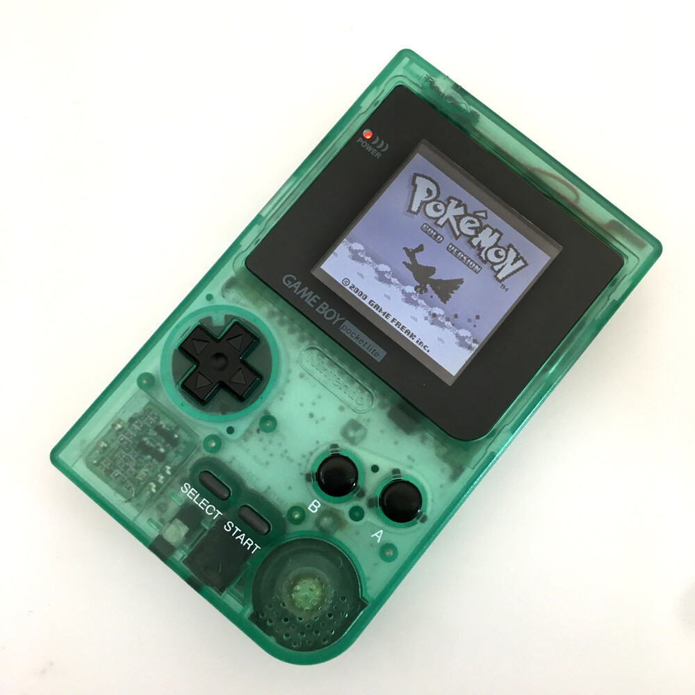 Clear Green 5 levels High Backlight LCD Screen Game Boy Pocket GBP Game Console