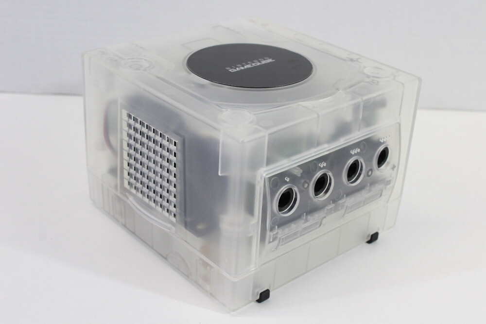 Nintendo Gamecube Console Clear Translucent White & AC NTSC-U/C DOL-001 Slow RGB