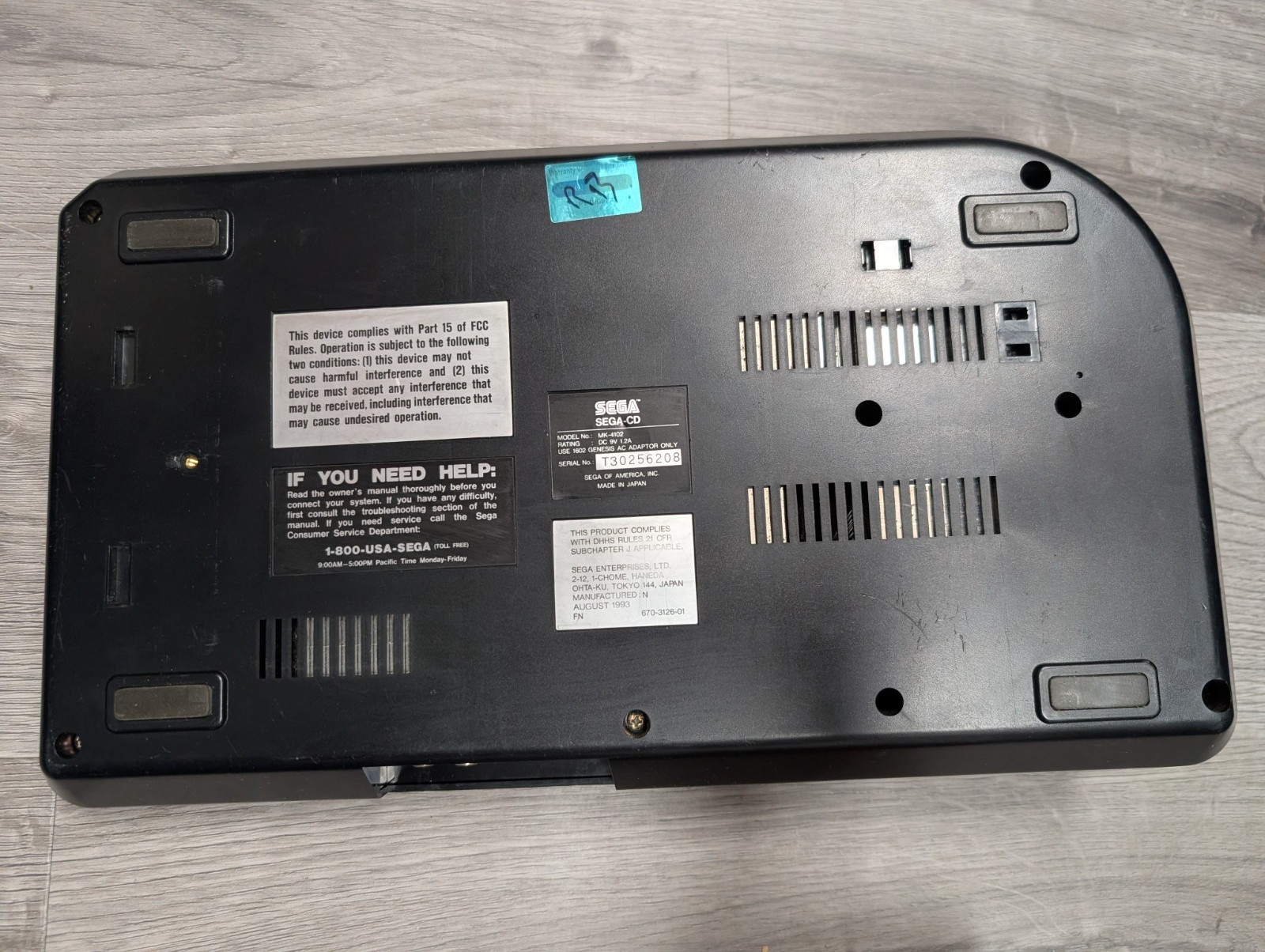 SEGA CD Model 2 System Console Only No cables Tested + Working B