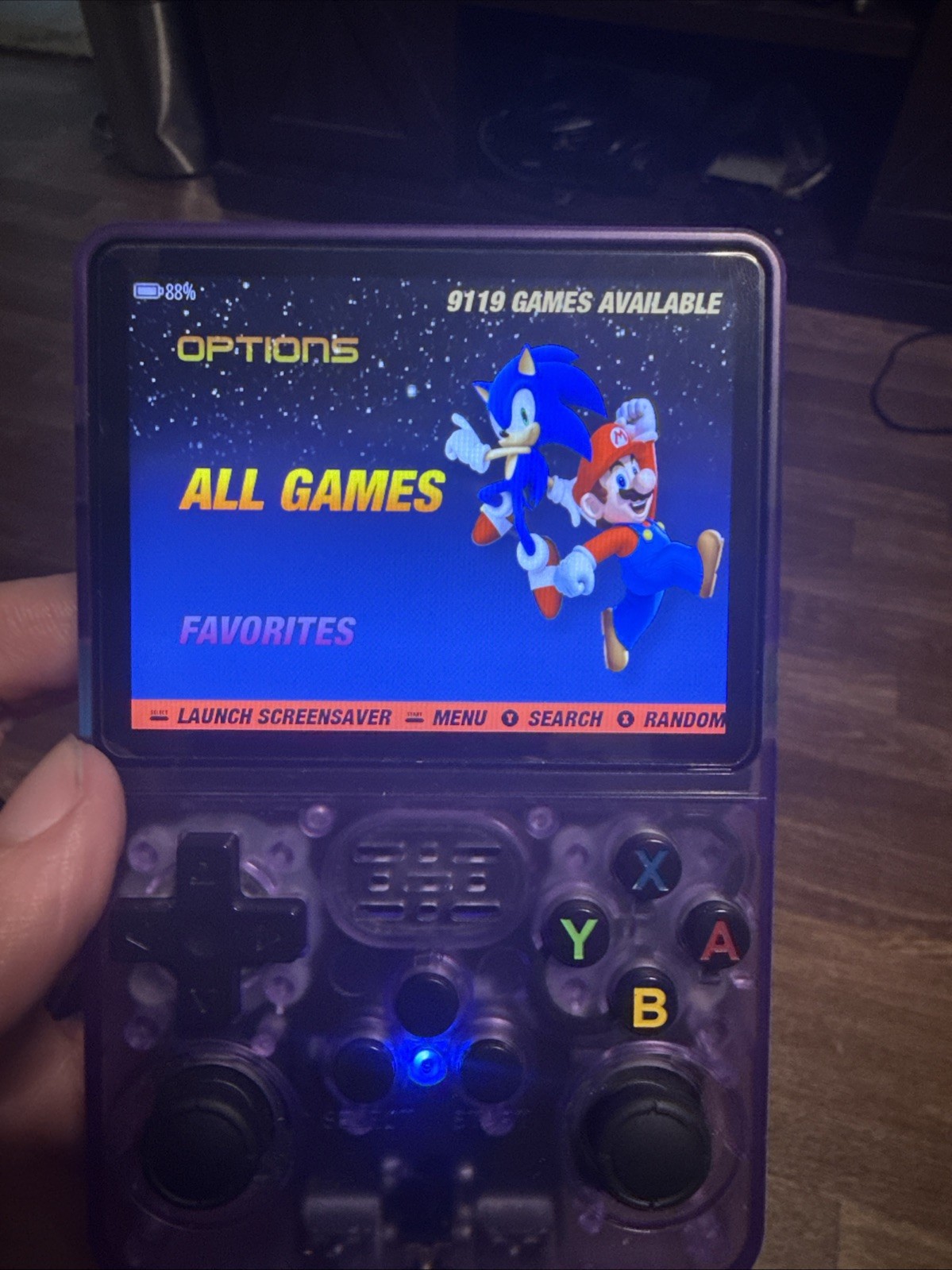 r36s handheld game console