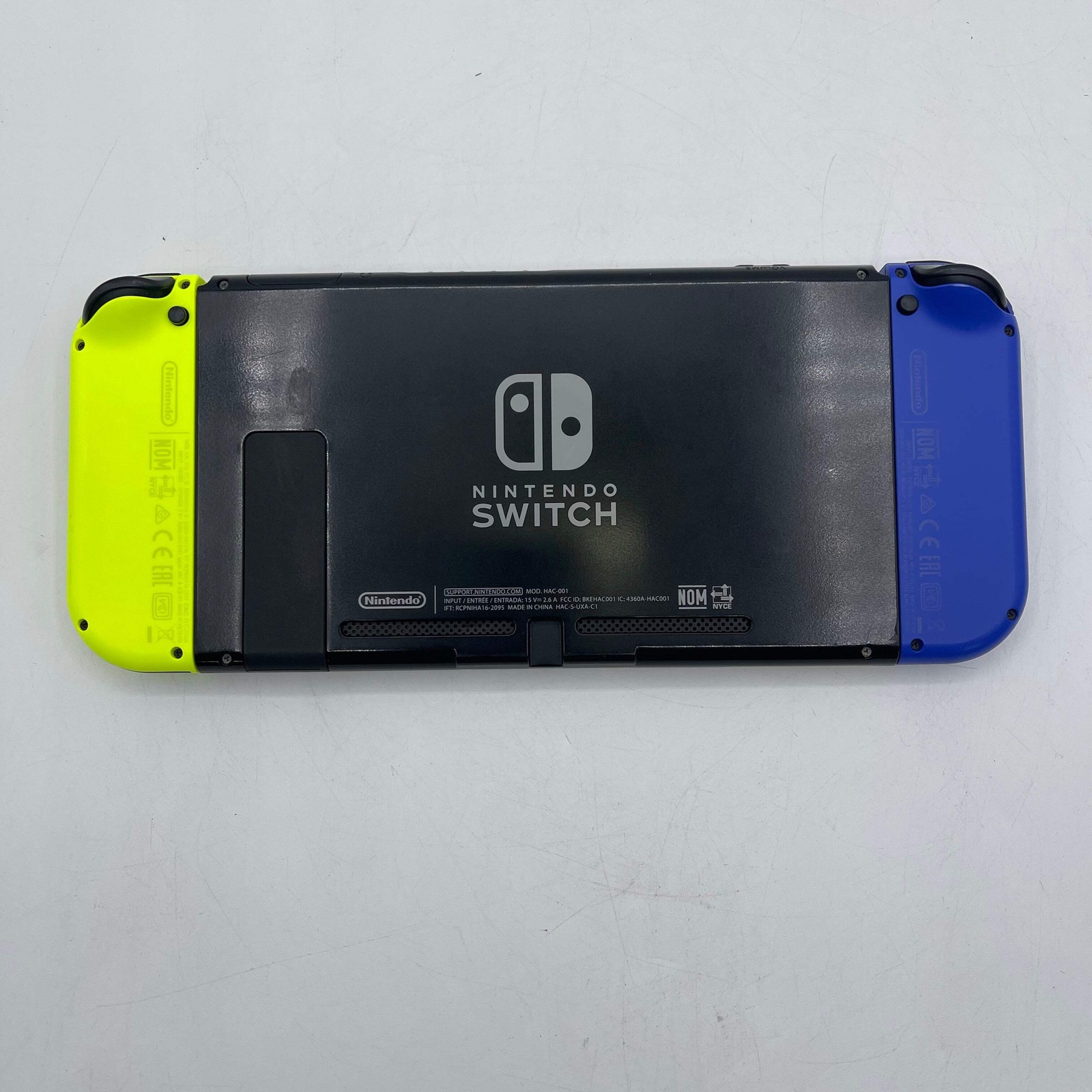 Nintendo Switch v1 Console Gaming System HAC-001 Blue/Neon Yellow