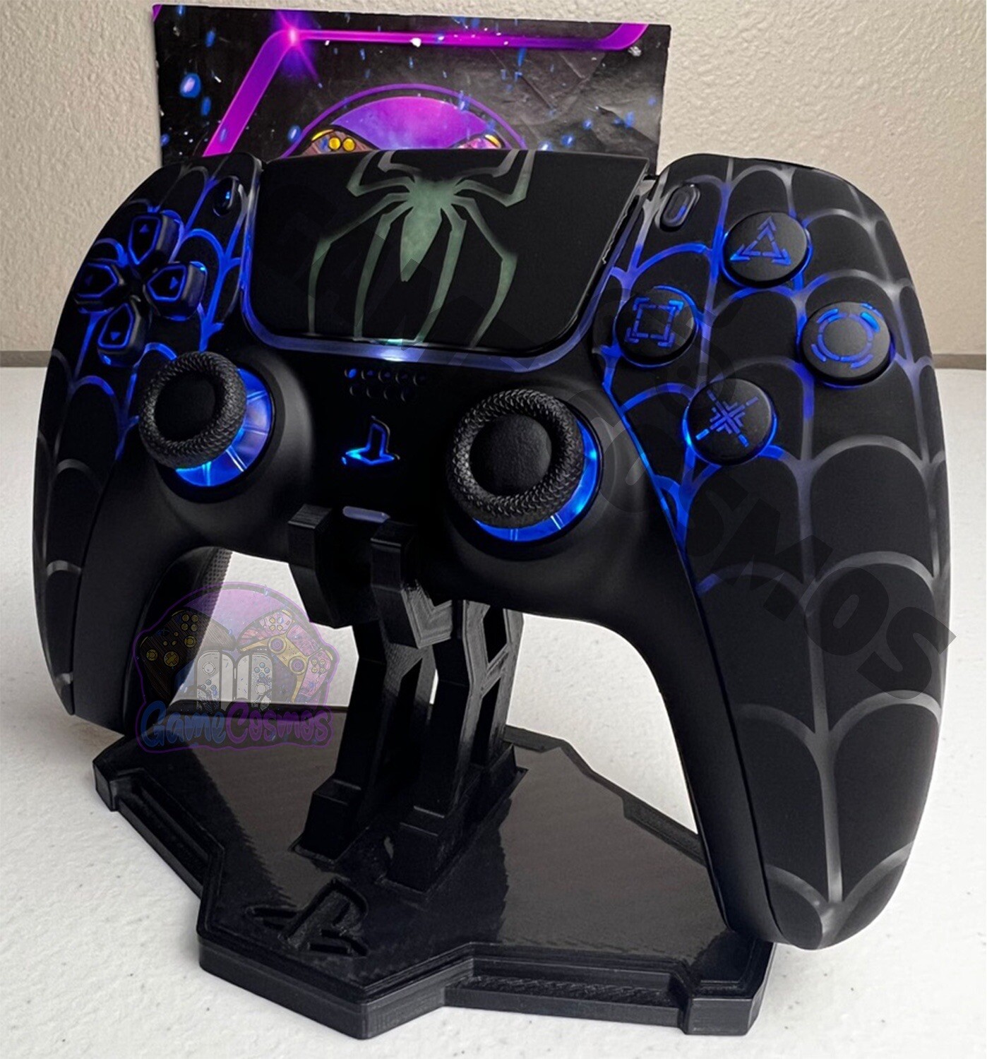 Spiderweb 🕸️ – Marvel Spider-Man – RGB LED – Custom Controller For PS5 Or PC