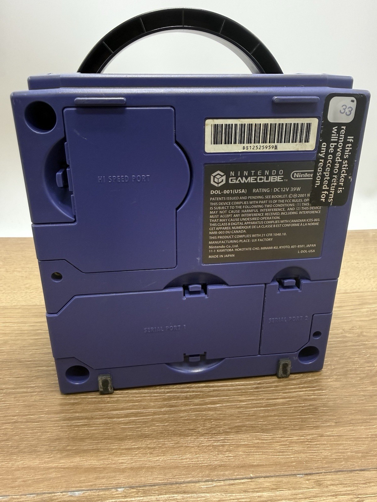 Indigo Nintendo GameCube (DOL-001) With Two Controllers And Game Tested