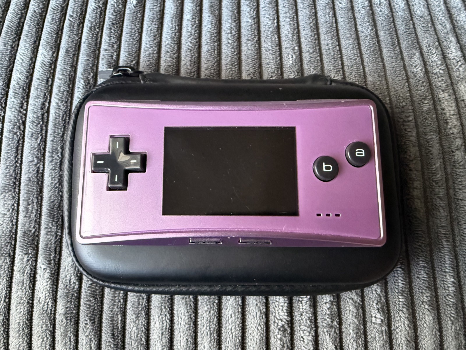 GameBoy Micro Console Nintendo Game Boy System Tested Working Charges with Case