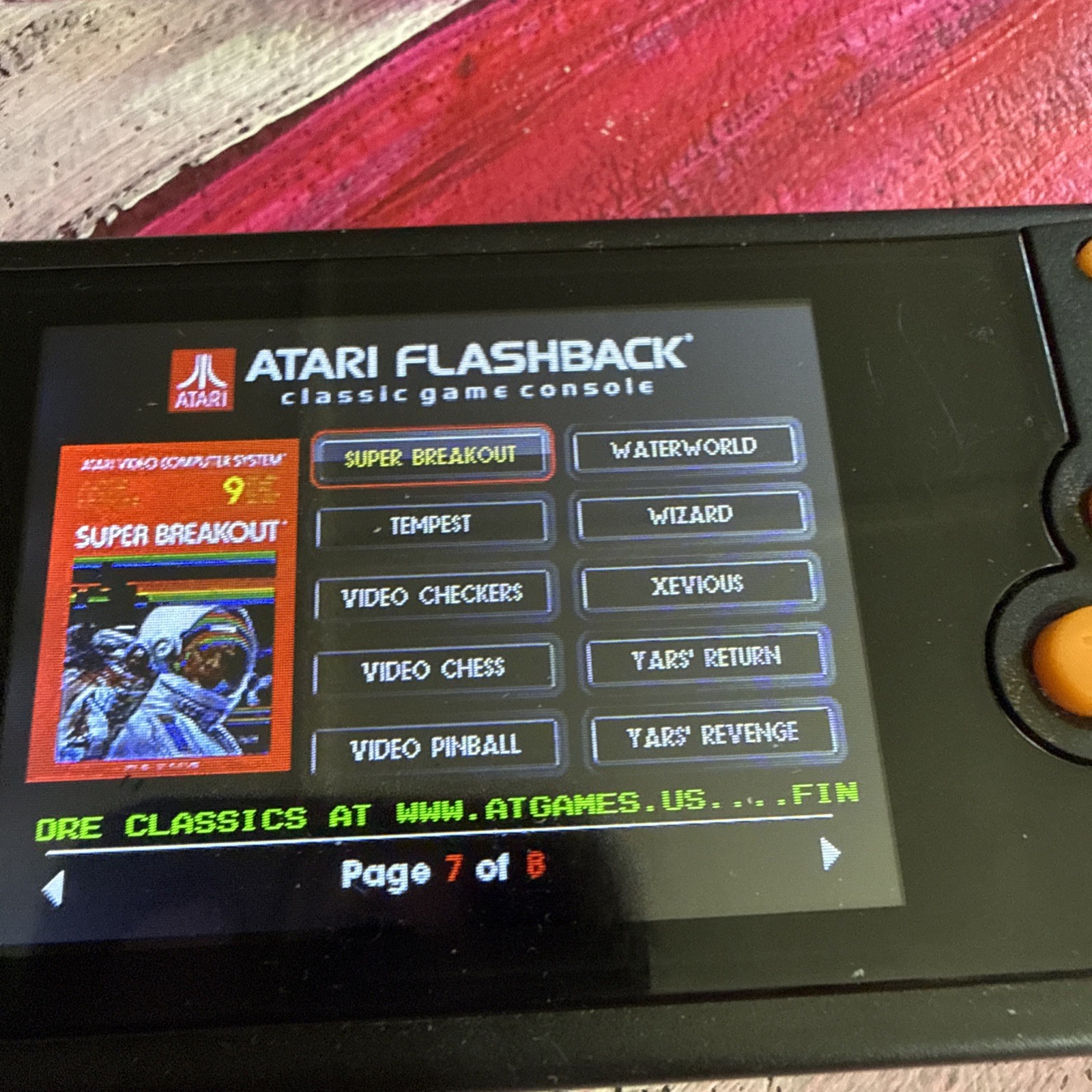 Atari Flashback Portable Handheld Game w/ 70 Preloaded Games Working –