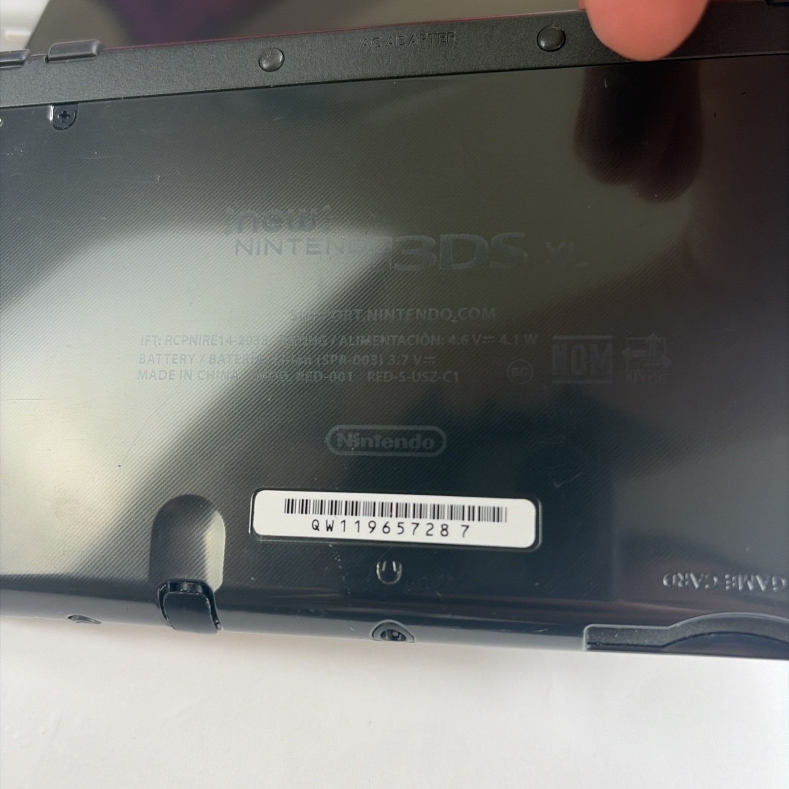 NICE! New Nintendo 3DS XL Gray Black Console Top IPS Charger Stylus US Version