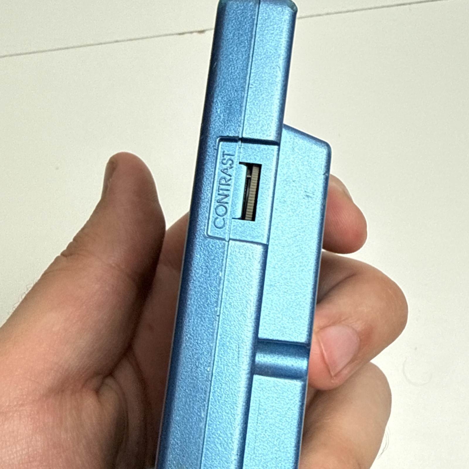 Nintendo Game Boy Pocket Ice Blue Handheld Console – Authentic, No Battery Cover