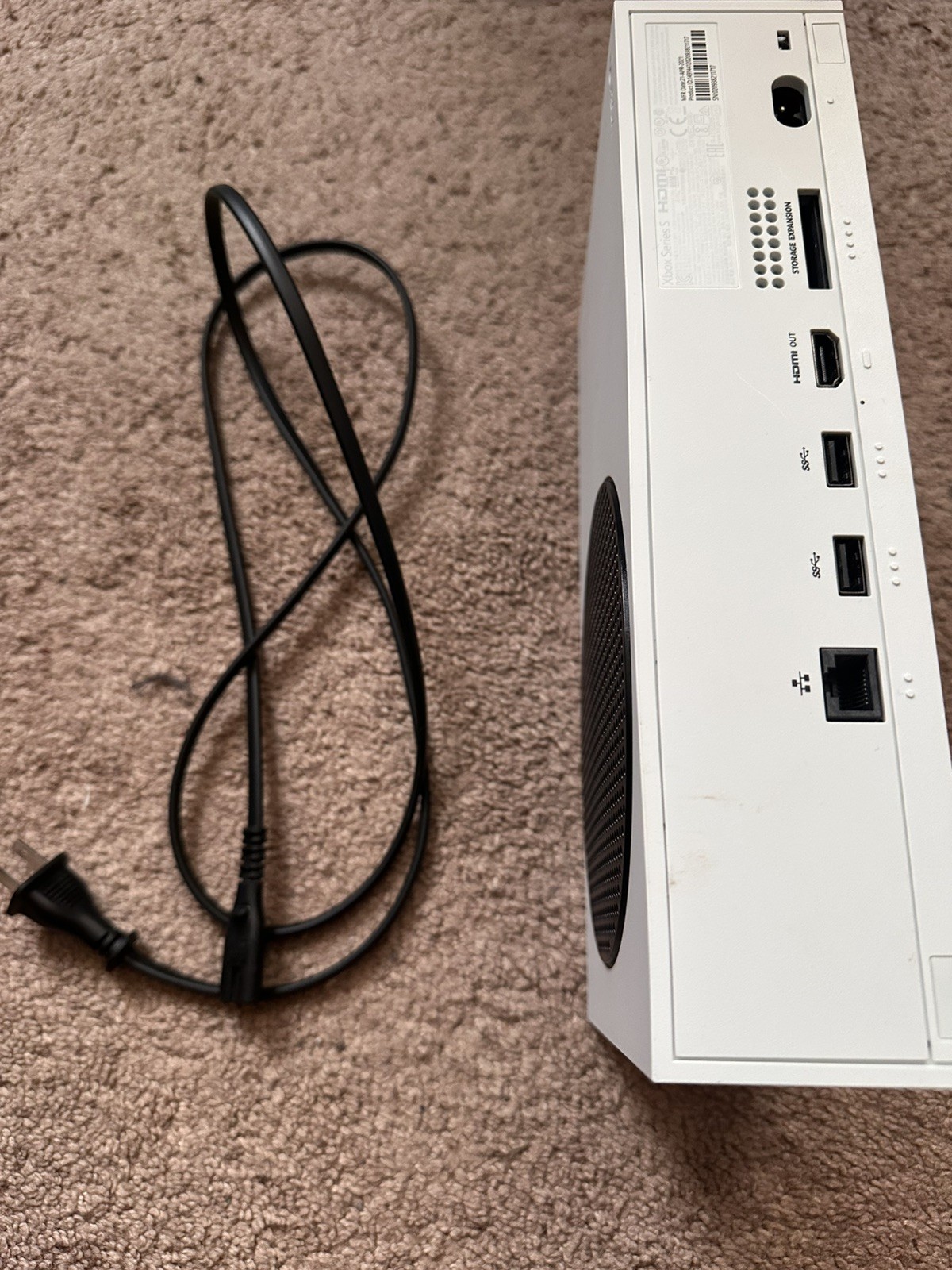 Microsoft. Xbox Series S 512GB. White Console. With Red Controller.