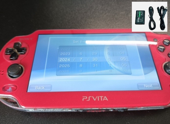PS Vita PCH-1000 Cosmic Red ZA03 Console and Charger Used & Tested | Sony