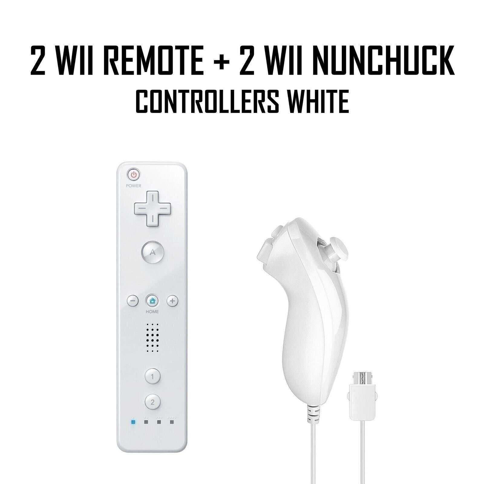 Official Wii Console White + Plays GameCube Games + 1 Year Warranty + USA