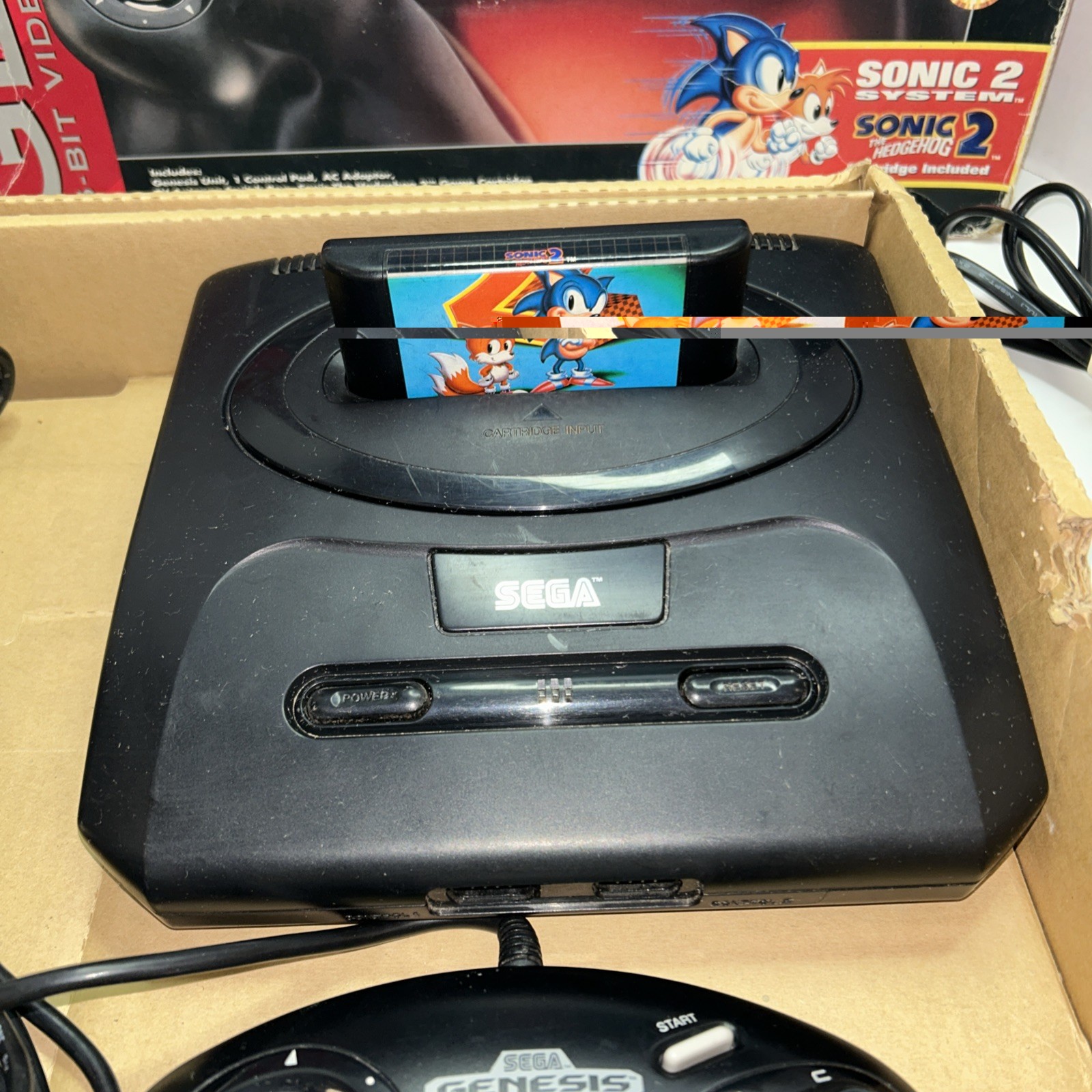 SEGA GENESIS MODEL 2 CONSOLE IN BOX – PLEASE READ