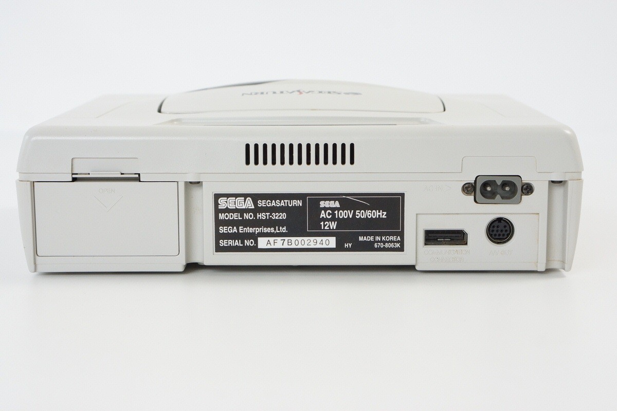 Sega Saturn Console -System Only- WHITE HST-3220 Tested JAPAN -NTSC-J- 028432
